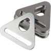 10Pcs 25mm Stainless Steel Outdoor Tent Canopy Triangle Buckle Hook Wind Rope Buckle Rope Sunshade Buckle Hook Adjustment Fixing