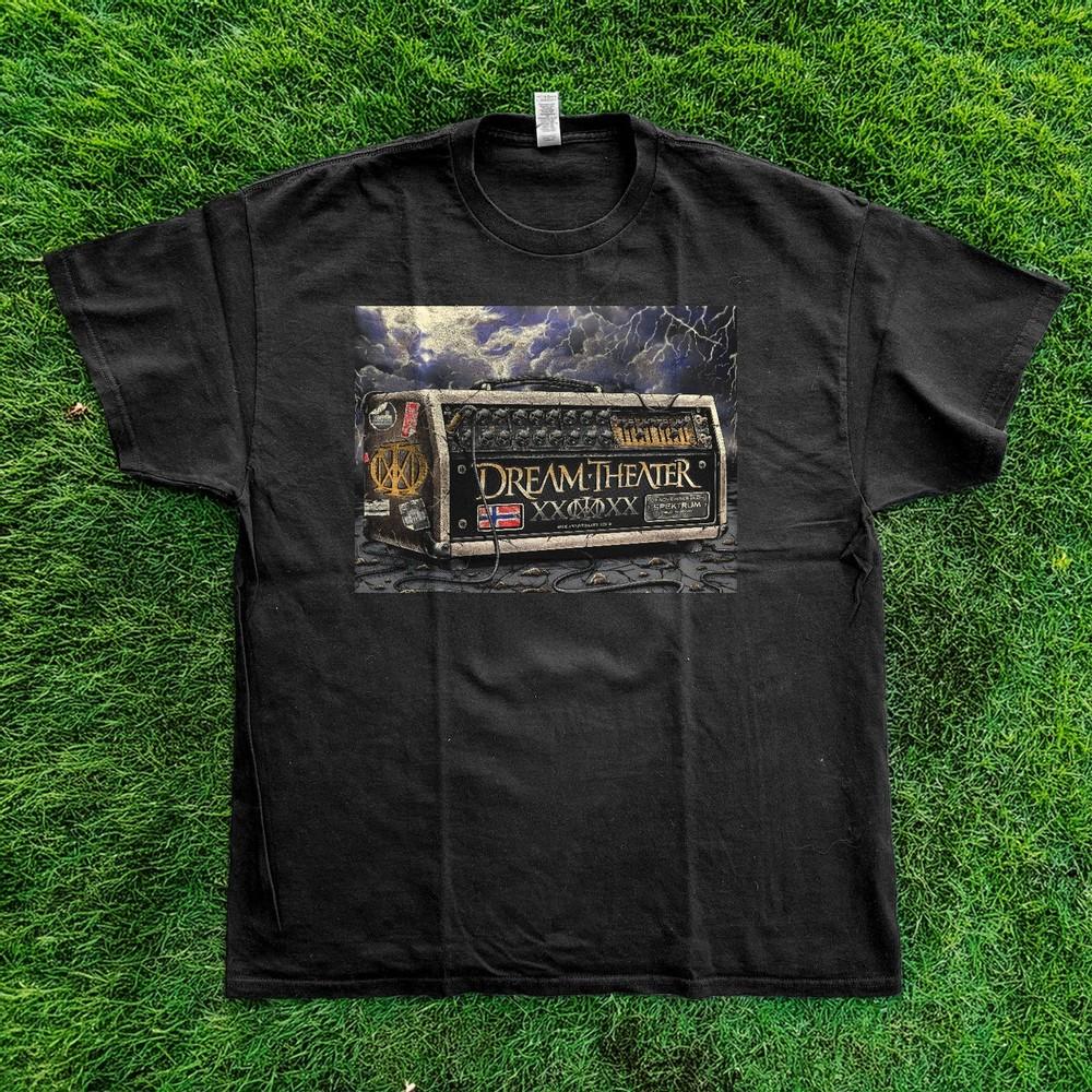 Dream Theater 40th Anniversary Tour Concert Shirt Graphic Black Cotton Tshirt Unisex T-Shirt XXL