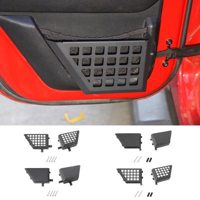 Metalinės priekinių galinių durelių tinklelio kišenės saugojimo dėžutės vairuotojo keleivių laikymo padėklo organizatorius, tinkantis Jeep Wrangler JK 2011-2017 m.