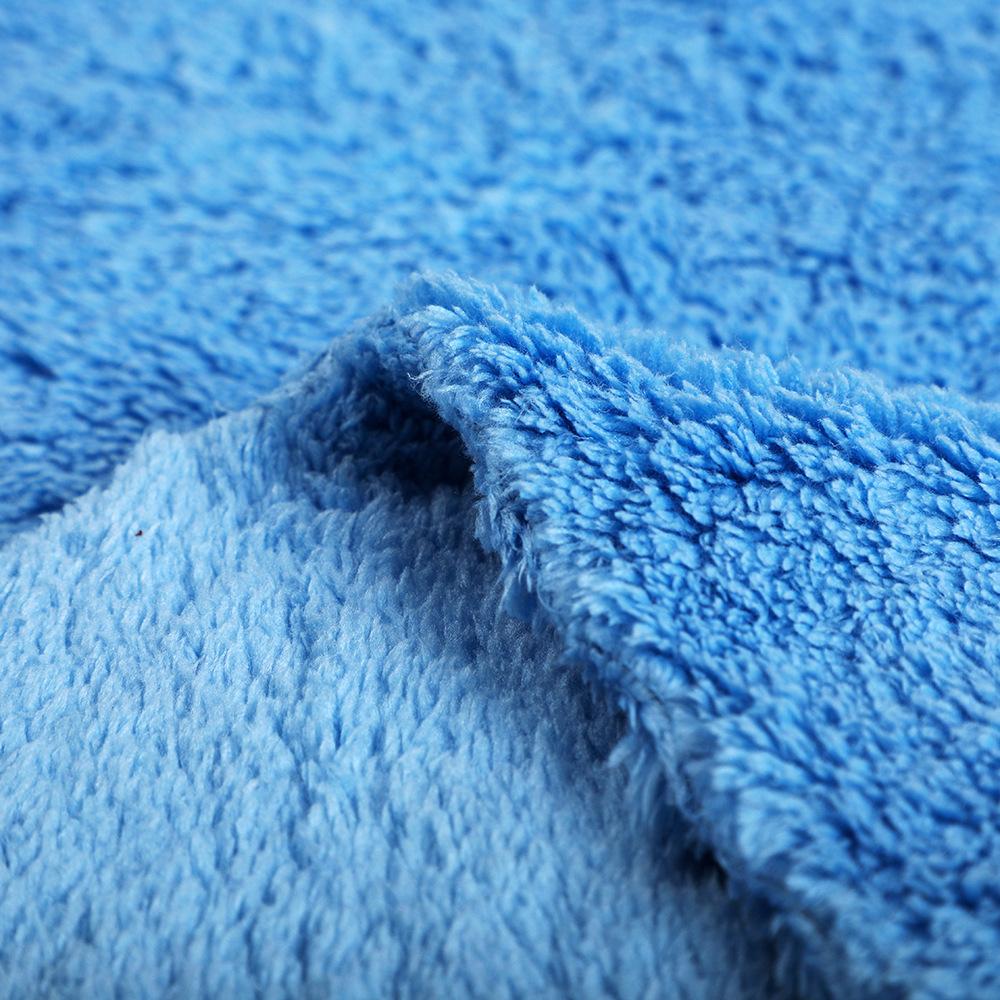 

Укороченное автомобильное полотенце из кораллового флиса Толстое, с высокой впитываемостью, не оставляет водяных разводов Многофункциональное полотенце для чистки автомобиля 40*40cm синий
