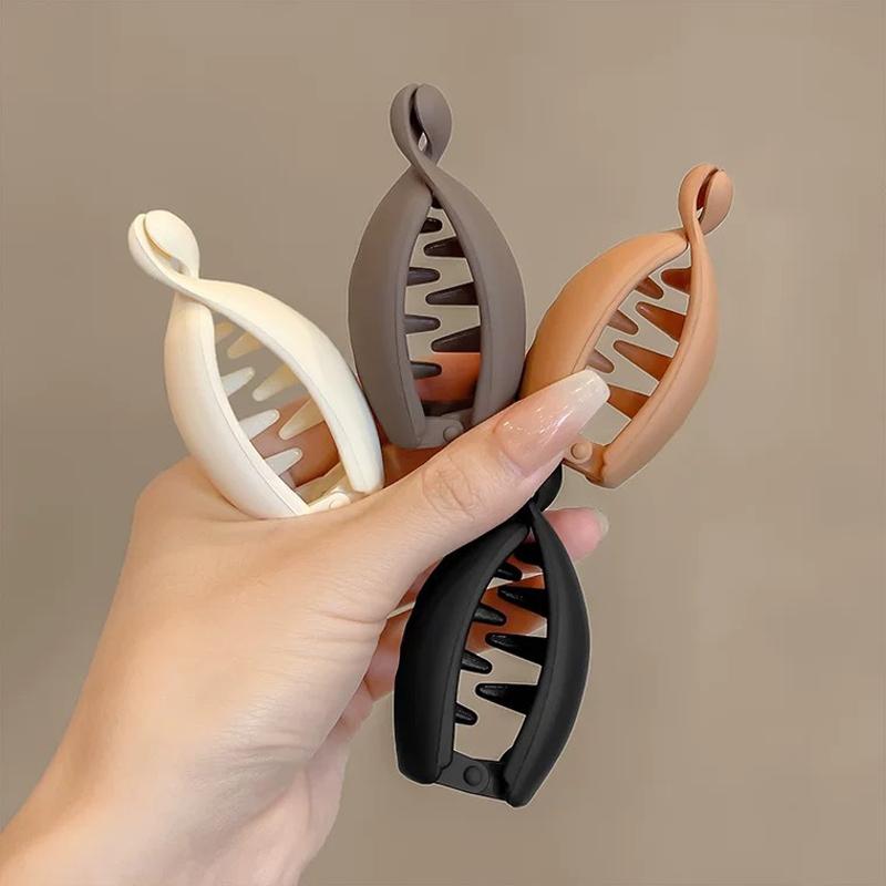 1pc Twist Banana Clip Vertical Clip Ponytail Hair Clip Hair Volume Girl Back of Head Top of Head Hair Tieip