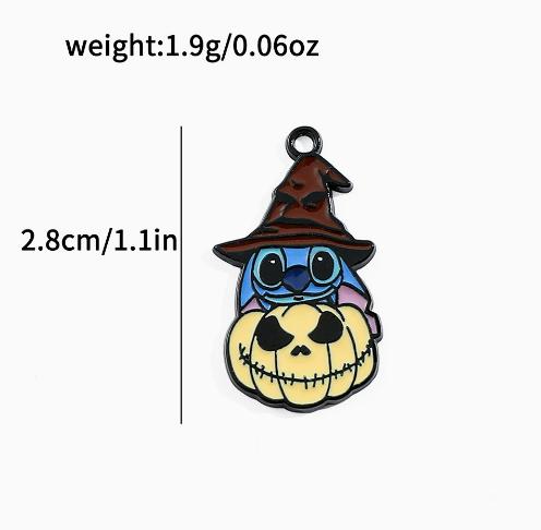 10 pcs Halloween Charms Enamel Charms Pendants for Jewelry Making Necklaces Earrings Braceltes DIY Crafts Gifts