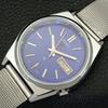REFURBISHED VINTAGE SEIKO EXPO 70 AUTOMATIC JAPAN MENS BLUE DIAL WATCH a433580-2 R117-a433580