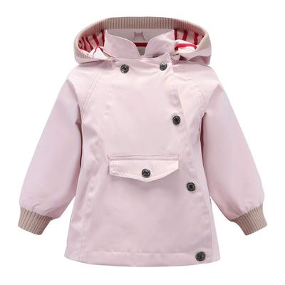 Kinder Windbreaker Größe 100 Chéris Kinderjacke, mit Kapuze, wasserabweisend, winddicht, leicht, Jumper, Parka, Kindermantel, Junior, Casual, Rosa,