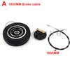 200x60 Solid Tire with Drum Brake 1200mm Cable Electric Scooter Aluminum Wheel Brake Suitable for 8 Inch Wheel Electric Parts