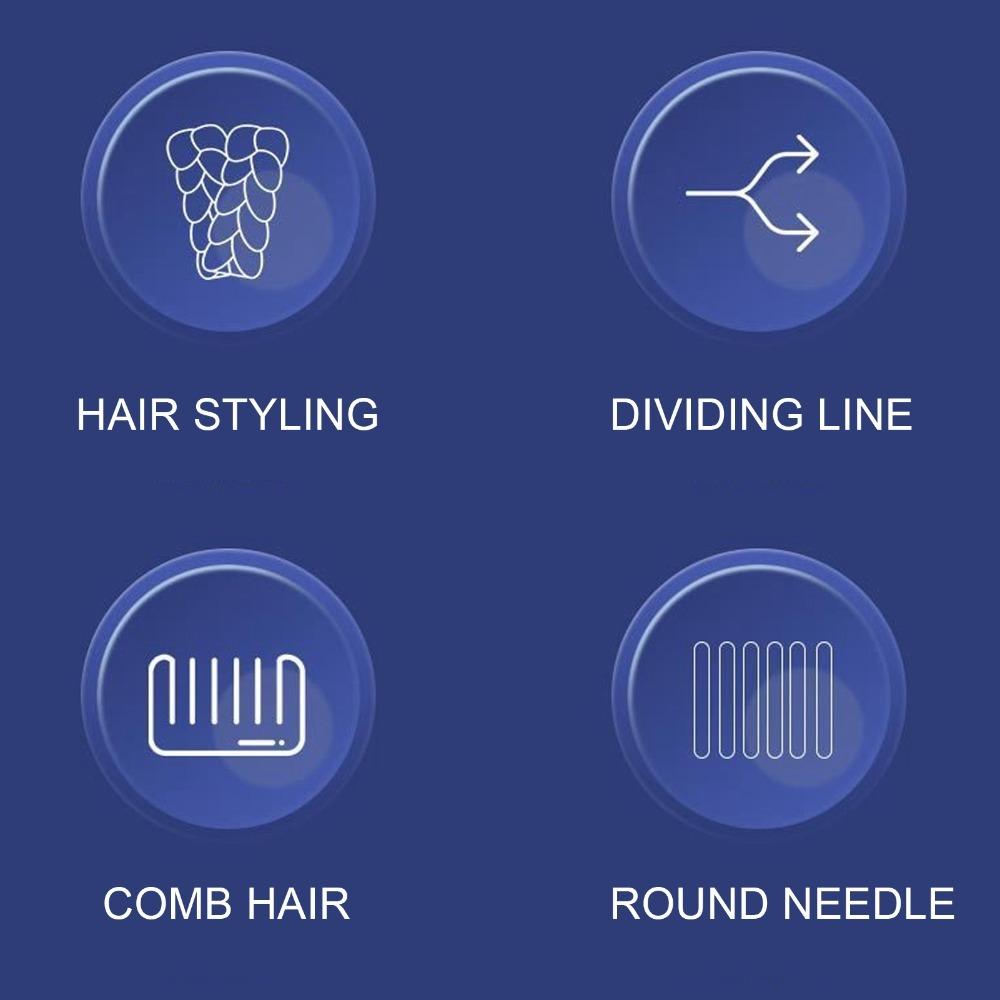Metal Teeth Pet Parting Comb Pointed Tip Shape Lightweight Body Cat Styling Comb Smooth Surface Multicolor Handle