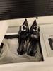 Black high heels temperament socialite bag head sandals fairy shoes 2025 new spring and summer French pointed single shoes