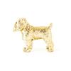 Brüsseler Griffon 22 Karat Gold Made in Art Hund Sammlerstück (Raues Fell) Versilbert, England, Figur,