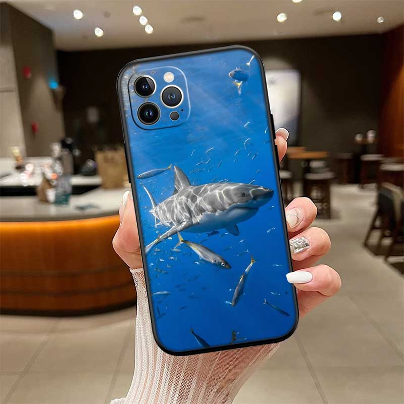 NH39 Shark Art Phone Case for Samsung Galaxy A11 A12 A13 A15 A52S A53 A55 A56 A70 A71 A72 A73 F06 F16 F56 S10 Plus S10e