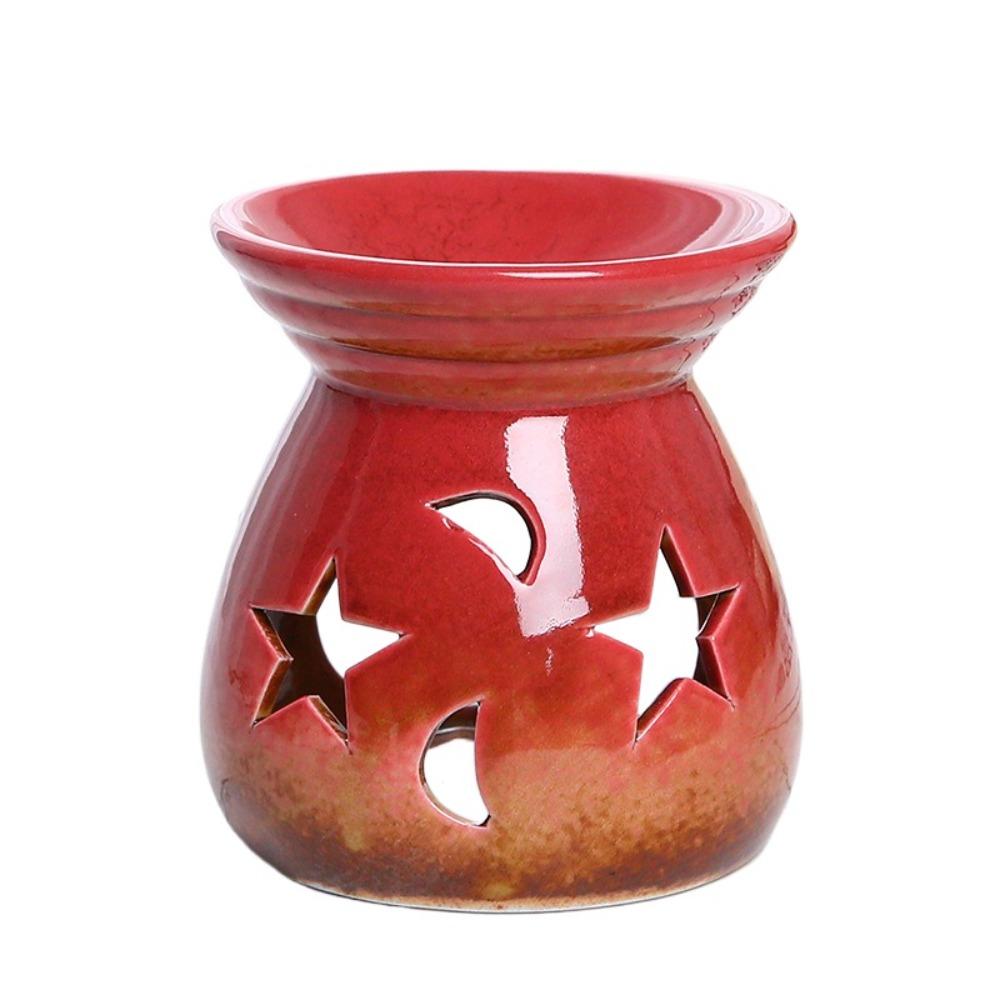 Durable Candle Essential Oil Burner Colorful Aroma Candle Holder Star Moon Incense Burner  Tealight