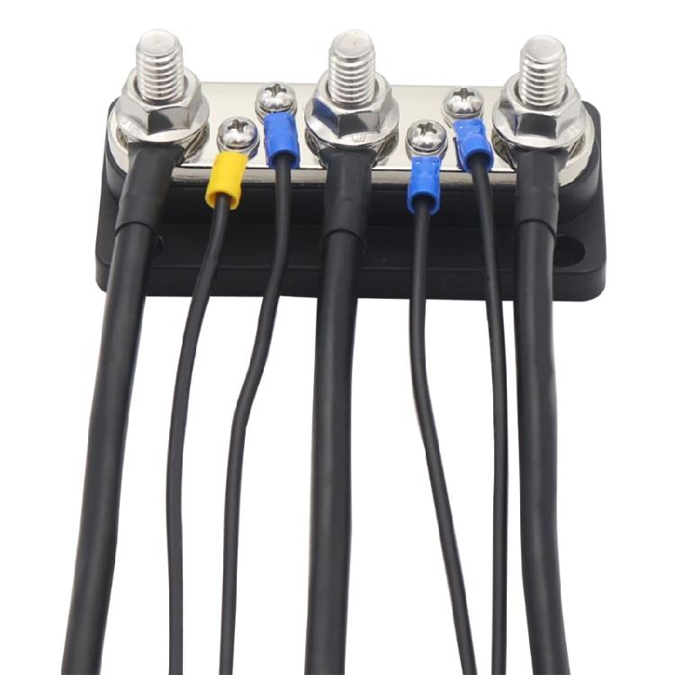 Battery Power Distribution Block Bus Bar Positive Negative 3x5/16" 300A Terminal