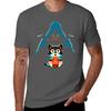 Funny Scared Cat With Game Master Tabletop Rpg Tshirt Big Size Short Sleeve Casual Top
