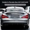 Compatible Exhaust Quad Square Tailpipe for Mercedes A-Class W176 CLA45, A200 260, GLA45