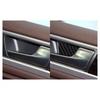Carbon Fiber Car Inner Door Handle Bowl Stick Decor For VW Touareg 2011-2018