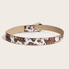 Vintage Leopard Print Belt Gothic Y2k Waist Belt Personality Rivet Waist Belt  Jeans Decoration