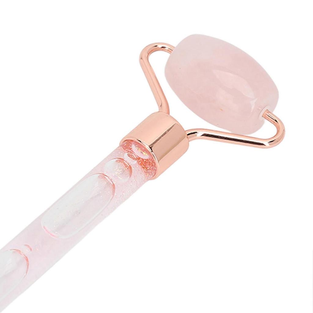 2 in 1 Face Massage Roller Quartz Stone Facial Lifting Skin Care Roller Tool for Home Use