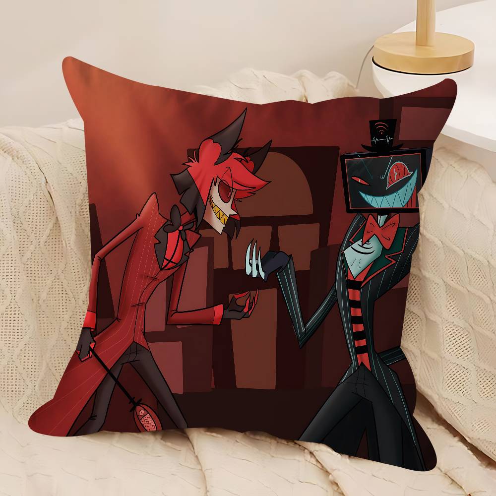 H-Hazbin A-Alastor Poszewka Zdejmowana Zmywalna Poszewka na Poduszkę – Miękka Pościel na Wszystkie Pory Roku