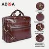 ADISA Laptop Messenger Office Bag Briefcase for Work for Men (LB6051-BRO)