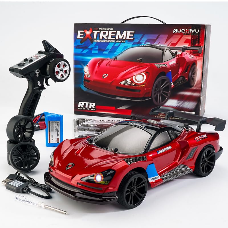 4WD Drift Car RC Drifting Proportional 2 Types of Independent Birthday Gift for Boys 116 SCY-16301, 35KM/H High-Speed Car, Performance, 2.4GHz,