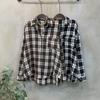 C S In The Room overSized CheCk Pattern Long Sleeve Shirt 2Color