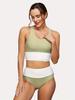 "Damen Großer Split Badeanzug - Europäischer & Amerikanischer Stil, Bedruckter Bikini mit Reißverschluss"