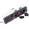 Doppel-USB-Buchsen-Ladegerät + LED-Voltmeter + 12V / 24V Stromsteckdose 3 in 1 Multifunktions-Drei-Loch-Panel für LKW Anhänger Boot Wohnwagen Wohnmobil