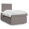 VidaXL Slat Bed Base with Mattress Taupe 120x200 Cm Fabric 3292027