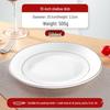 HUAIYI Ceramic Shallow Flat Dinner Plates