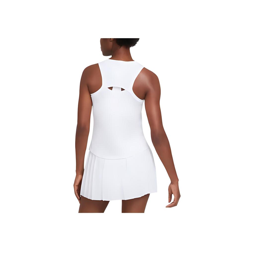 Nike Court Victory Canotta Sportiva da Donna con Scollo a V Senza Maniche Schiena Solida Orlo Curvo Top Bianco CV4785-100