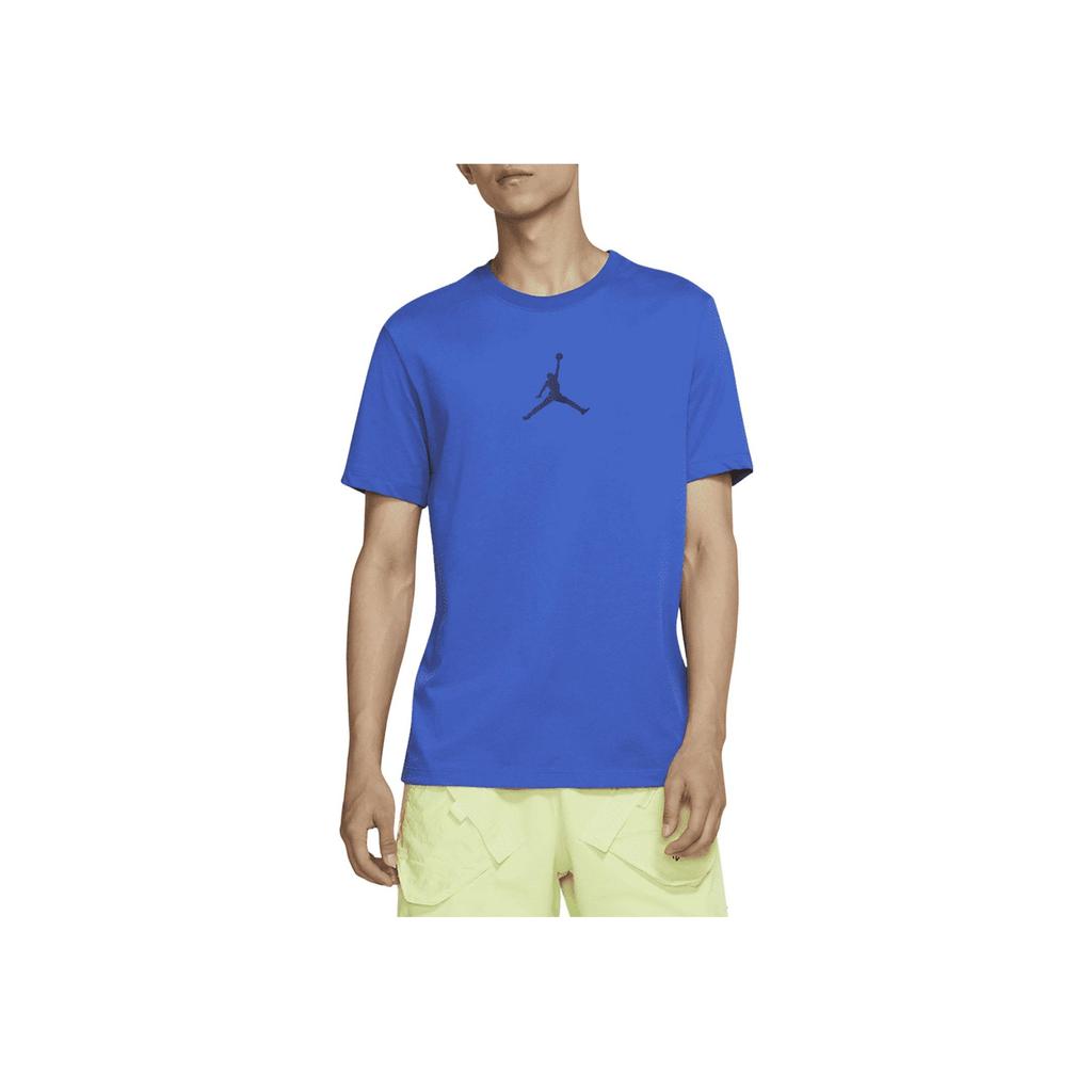 Jordan Logo Print Straight-Cut Crew Neck T-Shirt Men Tops White CW5191-480