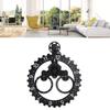 European Style Retro Mechanical Gear Clock Single Sided Pointer Digit Display Big Wheel Wall Clock Black