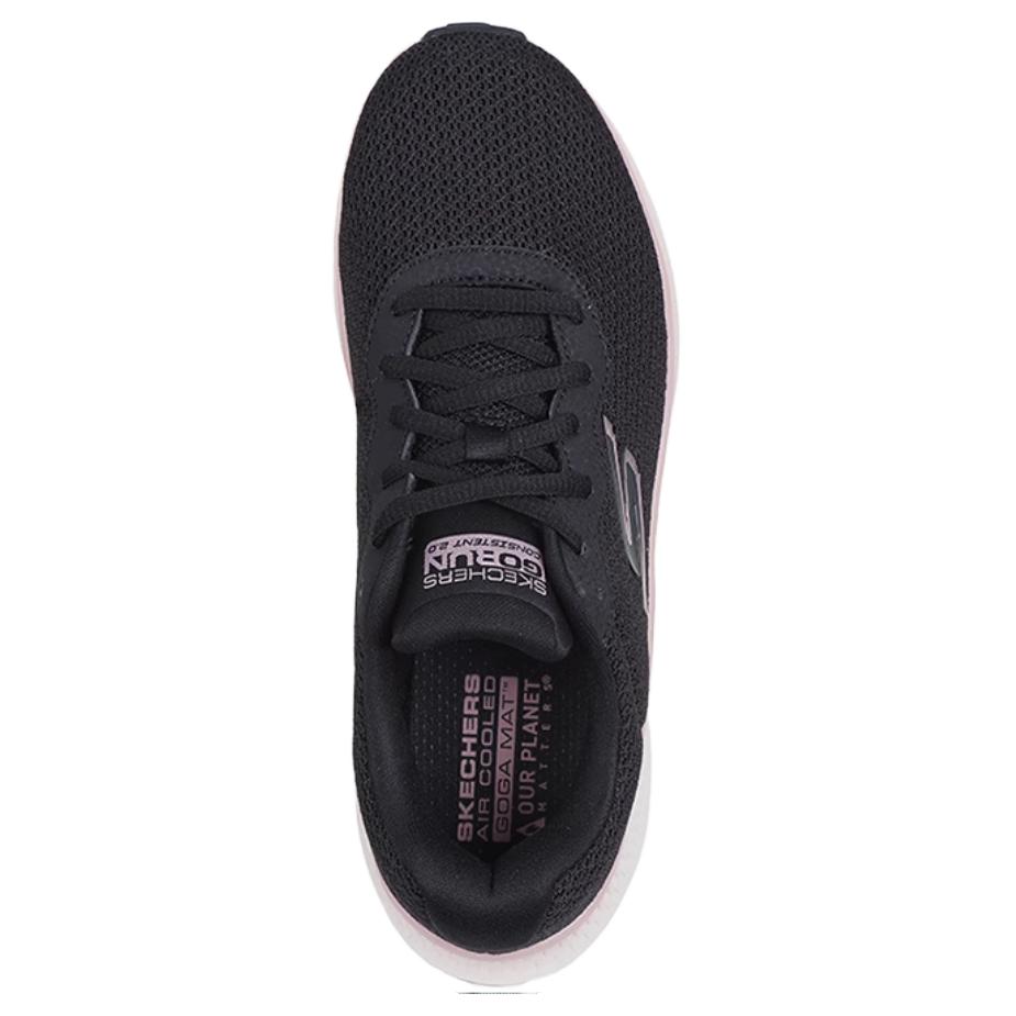 Skechers Go Run Consistent Comfortable Versatile Durable Lightweight Low-Top Running Shoes Women Running Shoes Black 128621-BKMV