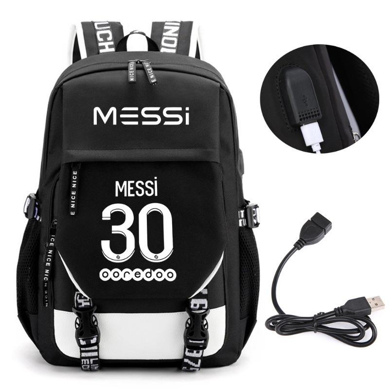 Large Capacity Schoolbag with Shoulder Strap; Student Three-piece Pencil Case Set