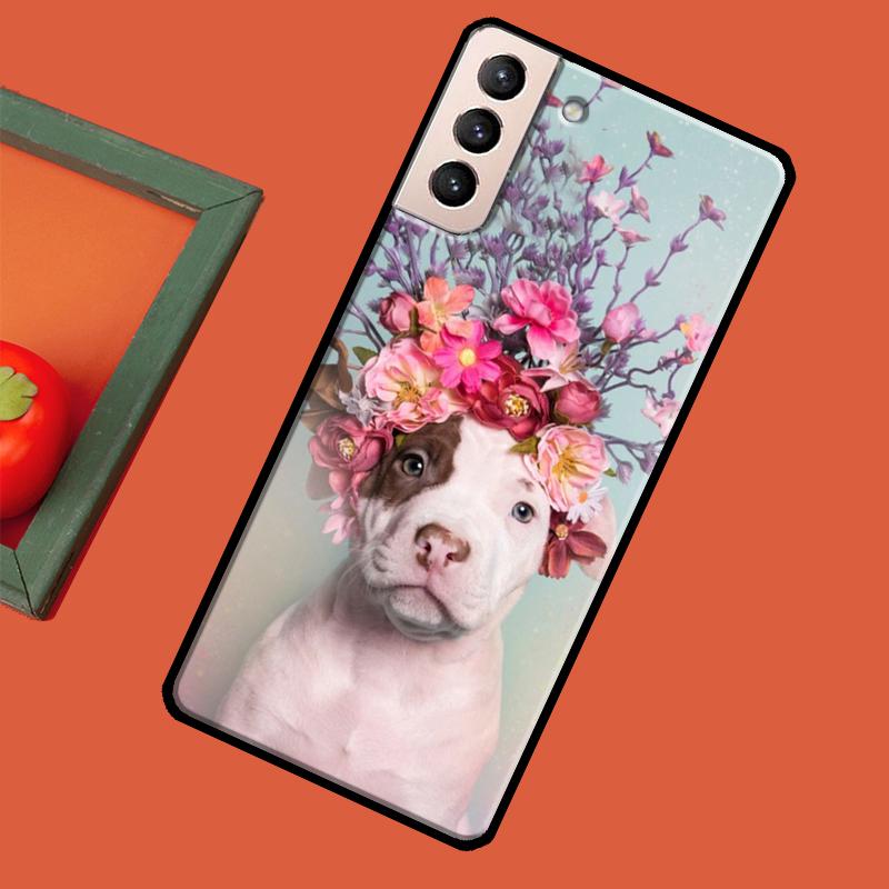 Pit Bull Lovely Pet Dog Pitbull Case For Samsung Galaxy S23 S22 Plus S8 S9 S10 Note 10 Note 20 Ultra S20 FE S21 Ultra Coque
