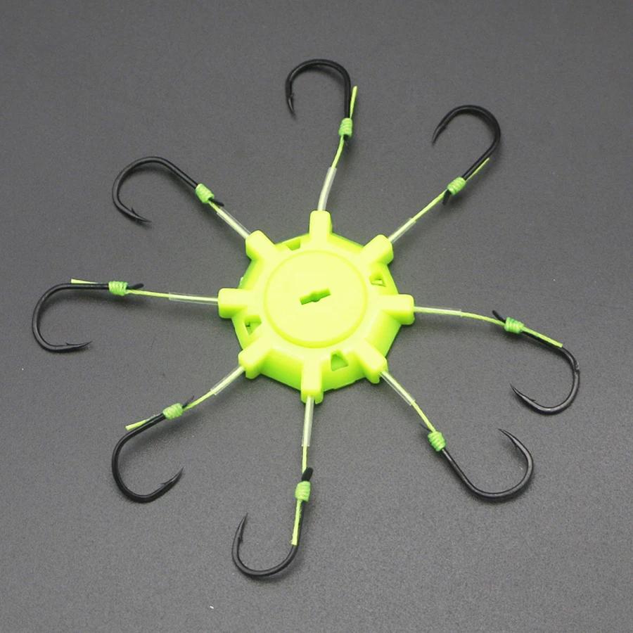 4pcs 2 Boxes Explosion Fishing Hooks Flap Carp String Hook Anti-Winding Spider Hooks Set High Carbon Steel Fishhooks for Stream 260319