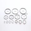 304 Stainless Steel Double Ring Keychain Key Ring