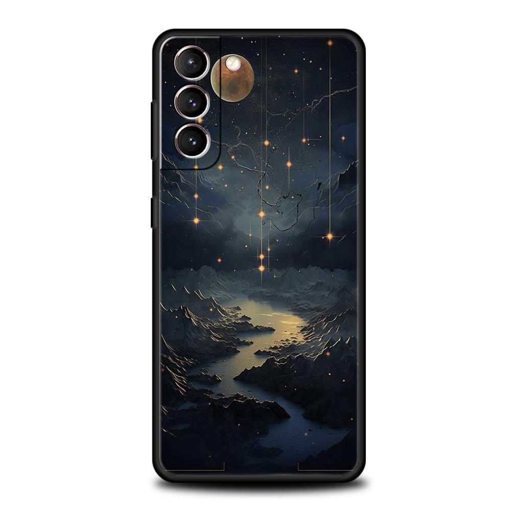 Fashion Starry Sky Stars Phone Case for Samsung Galaxy S26 S25 S24 S23 S22 S20 S21 FE Ultra S25 Edge Plus 5G Soft TPU Cover Bags