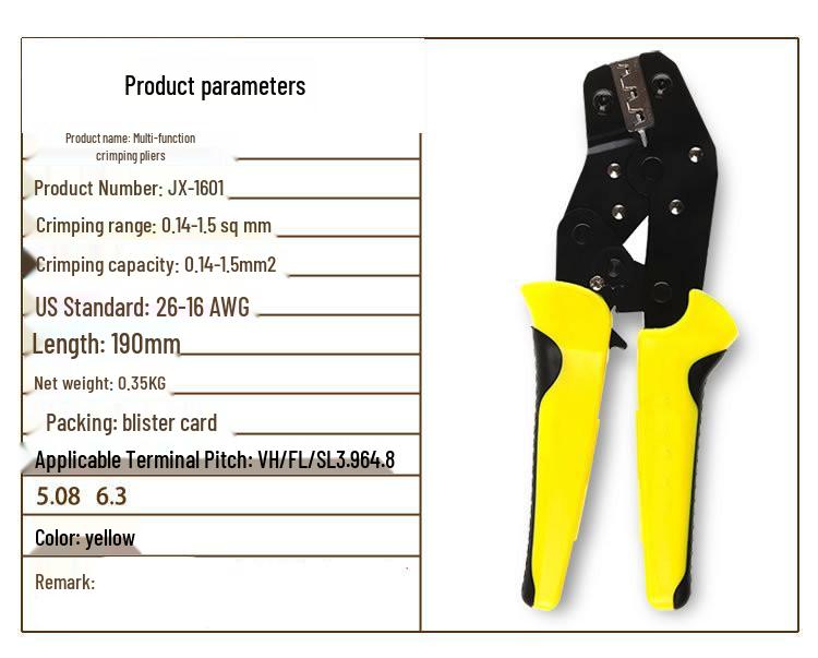 TAB Multifunctional Insulated Terminal Crimping Pliers with Labor-Saving Ratchet