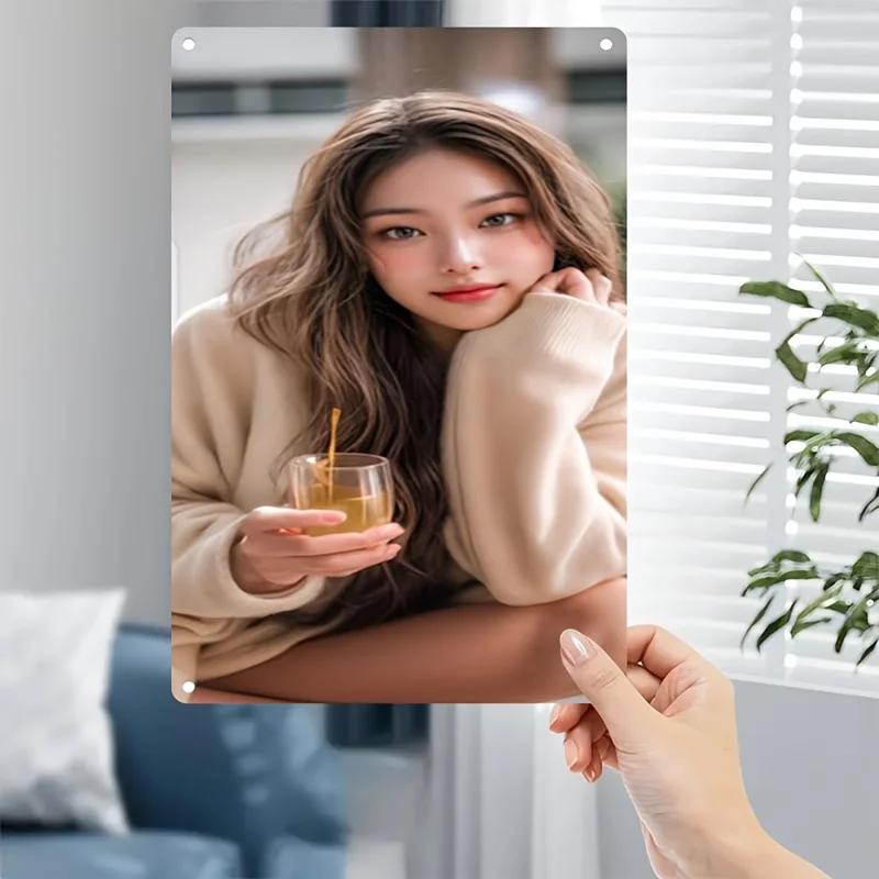 Винтажный Корейский Металлический Знак Настенного Искусства Женская Красота Ретро Женщина Косметический Декор Постер 20x30cm