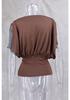 2026 Spring/Summer Asymmetrical Off-shoulder T-shirt for American Spicy Girl