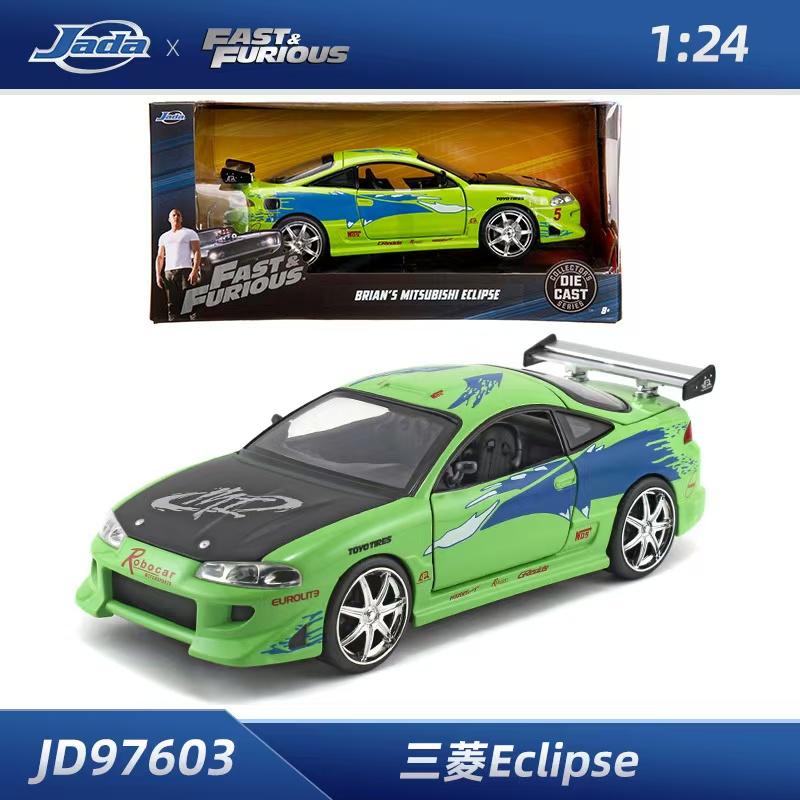 

JADA Fast & Furious Alloy Car Model,Brian s Mitsubishi Eclipse, 1:24 Diecast Vehicle Collection Racing Gift Toys for Adults Kid