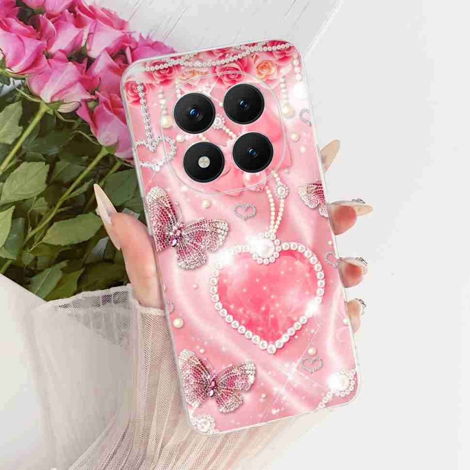 Für Xiaomi Redmi Note 15 Pro Plus ProPlus 5G Hülle Blume Cartoon Hülle Weiche Silikonhülle Für Redmi Note 15 Pro+ Hülle