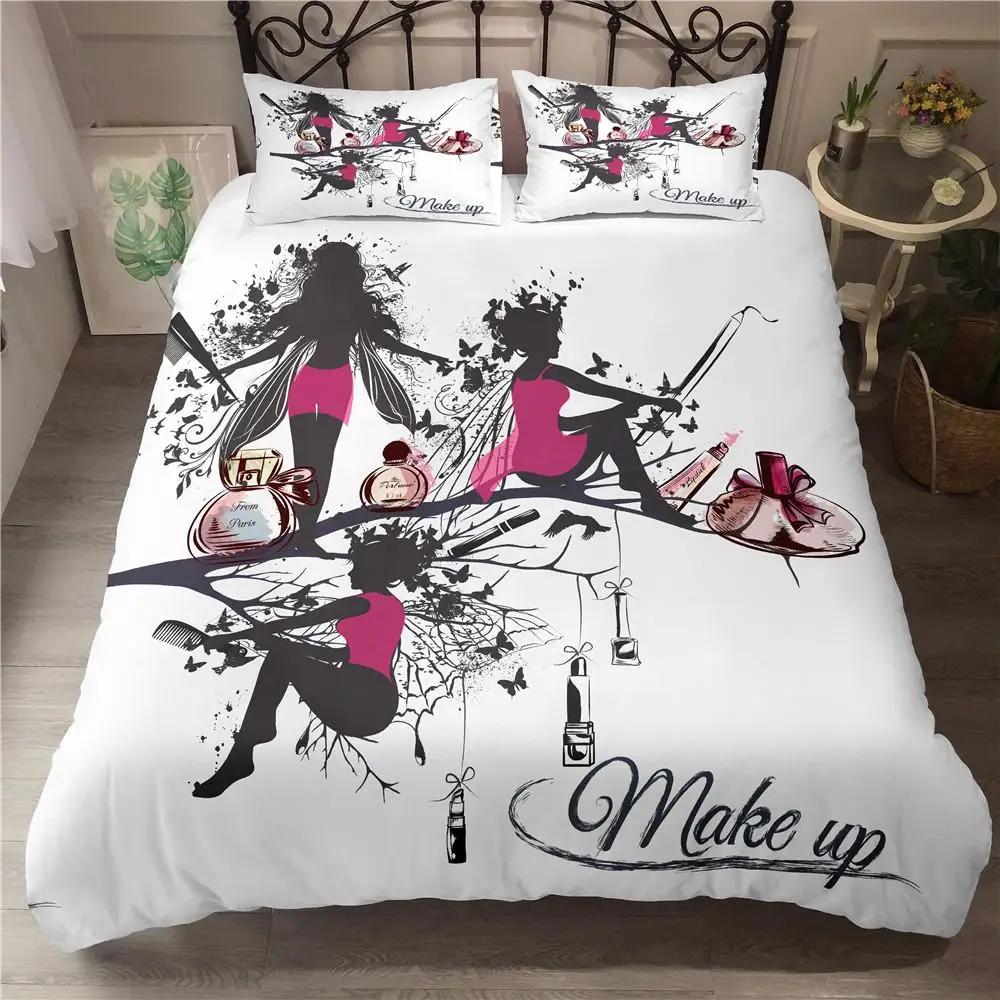 

Fairy Comforter Cover Collection Music Flower Butterfly Lovely Quilt Cover Girls Cartoon Style Double Size Queen Size King Size Size Polyester Fabric 135x200cm 2pcs