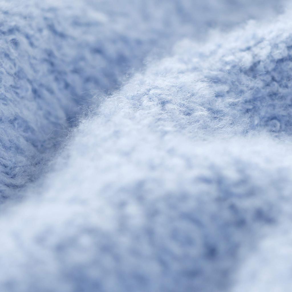 Nishikawa Pile Organic Made in Nishikawa Cotton Solid 204203913 Blanket, Single, Cotton, Japan, Pesticide-Free, Soft, Farm, Color, NC44, Blue,