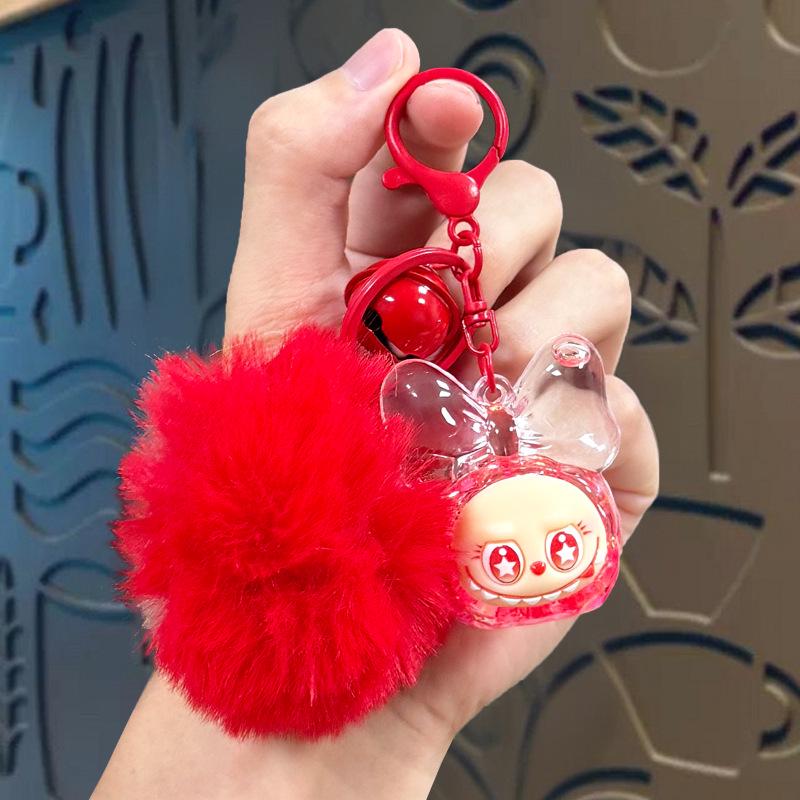 Kreskówkowy Uroczy Portfelik na Monety Labubu i Brelok Etui na Karty – Prezent dla Dzieci i Torebka na Słuchawki