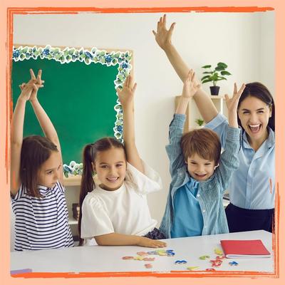 Creative Paper Chalkboard Board Border 7.5cm DIY Border Classroom Decors Decorative Stickers Handmade Crafts