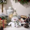 Schneemann-Weihnachtsdekoration, beleuchtete Schneemann-Puppe aus Plüsch, batteriebetrieben, Nachtlicht, Schneemann-Figur für Weihnachtsgeschenke, Tischdekoration