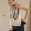 Le Peppe Canvas Shoulder Bag Black