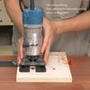 Guide Roller Slotting Attachment with Clear Base and Metal Body for Grooving Work, Guided Contact, Workshop Use, and Trim Work Support