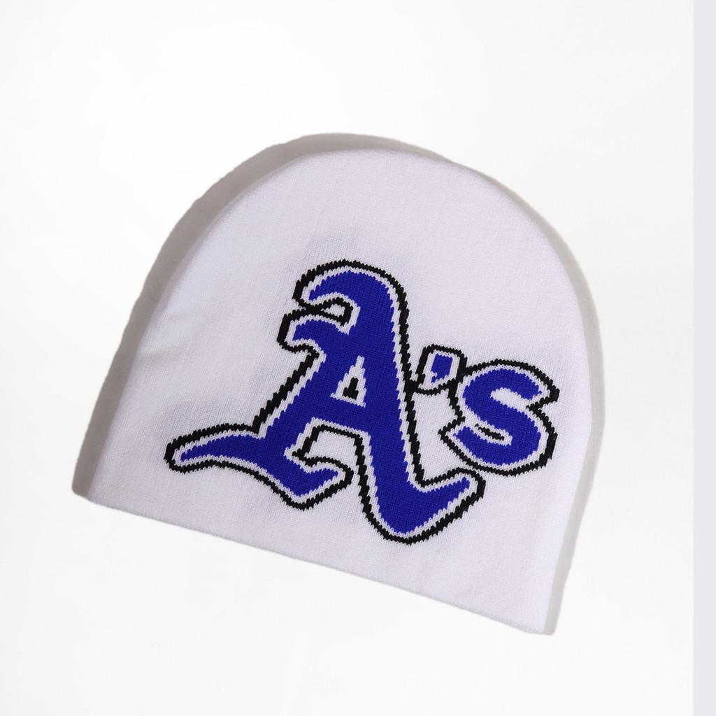 Letter Minimalist As Pattern Knitted Cap With Warmth For Urban Style Fashion